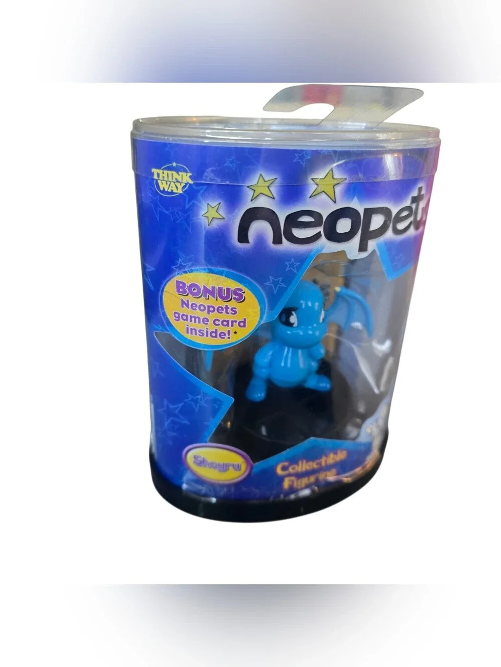 Neopets RARE 2004 Blue Shoyru Figurine With Game Card New Think Way Toys